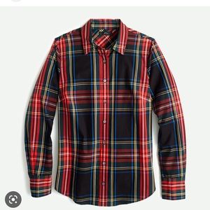 JCrew tartan top